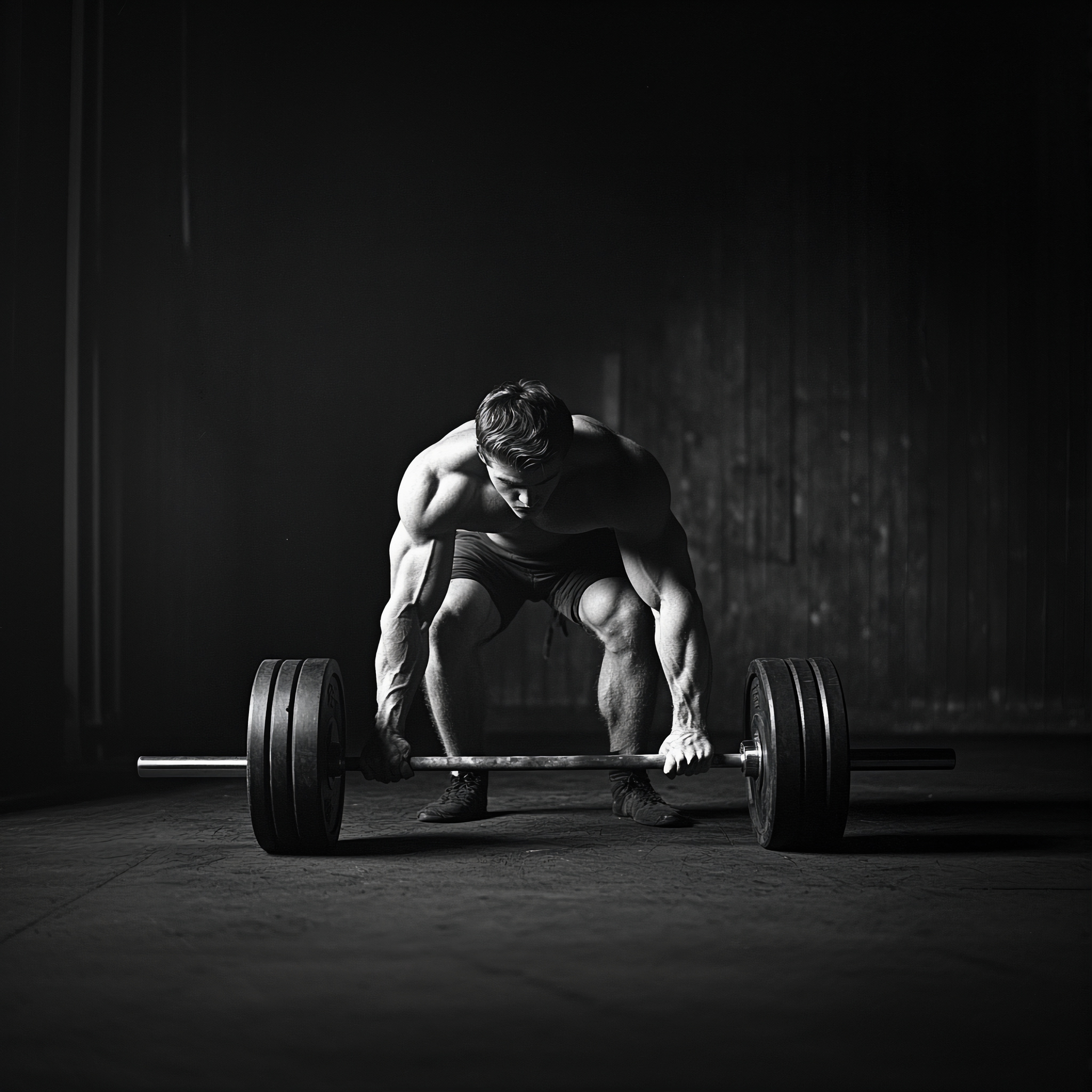 Man Strength Training